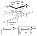 AEG 60cm Built-In Induction Hob with 4 Cooking Zones - HK604200IB - Limited Stock