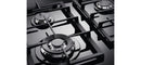 AEG 60cm Built-In Gas Hob on Glass with 4 Burners and Cast Iron Support with Heat Indicator - HKB64540NB