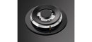 AEG 75cm Built-In Gas Hob on Glass with 5 Burners and Cast Iron Support - HKB75540NB