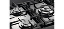 AEG 75cm Built-In Gas Hob on Glass with 5 Burners and Cast Iron Support - HKB75540NB