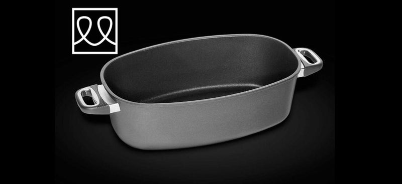 AMT GASTROGUSS Jumbo Roasting Dish 40 x 24cm : Induction - I-4024-E-Z500-L - Limited Stock - Pre Xmas Sales Till 15 Dec
