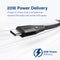 PROMATE 20w Power Delivery High Tensile Strength Lighting Cable, Fast Charging - ICORD-PD20