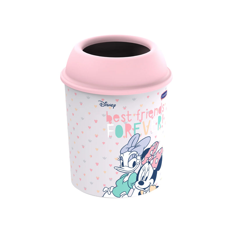 COSMOPLAST 5L Disney Mickey & Friends Girls round dust bin - IFDIMFGDB002