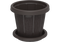 COSMOPLAST 6" / 8" / 10" / 12" / 14" / 16" Cedargrain Flowerpot with Tray - IFFPXX series