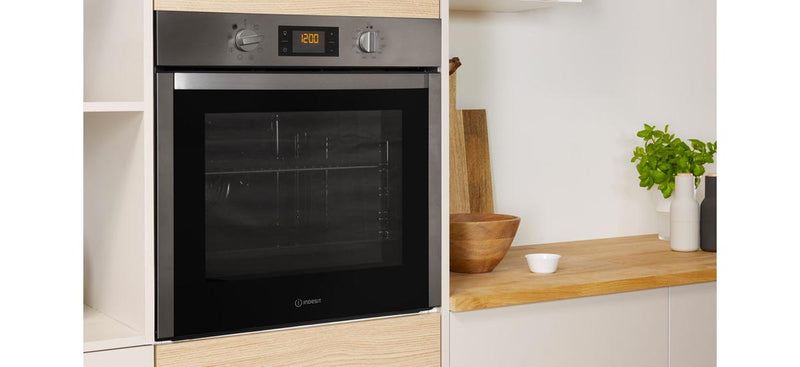 INDESIT 71L Multifunctional Ventilated Oven 60cm - IFW55Y4IX - Limited Stock