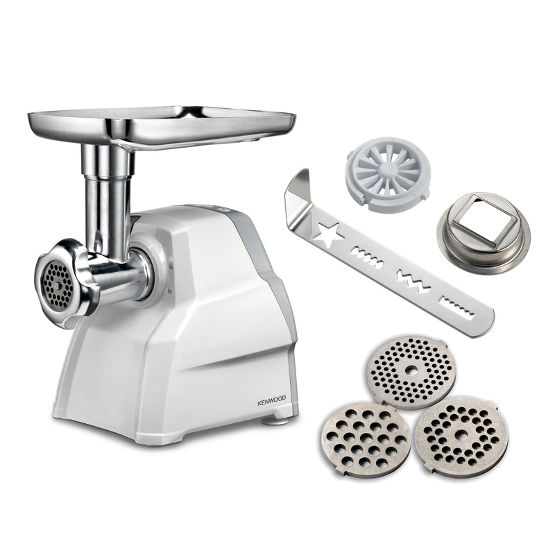 KENWOOD Meat Grinder, 2100W, Kebbe Maker, Sausage Maker - MGP40.WHGY - Mother's Day Sale till 31 May