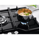 ELECTROLUX 60cm Built-In Gas on Glass Hob with 4 Burners and Cast Iron Support - KGG6436K