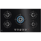 ELECTROLUX 90cm Built-In Gas on Glass Hob with 5 Burners and Cast Iron Support - KGG95375K