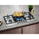 ELECTROLUX 90cm Built-In Gas Hob Inox with 5 Burners and Cast Iron Support - KGS9536X