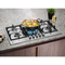 ELECTROLUX 90cm Built-In Gas Hob Inox with 5 Burners and Cast Iron Support - KGS9536X