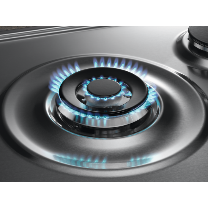 ELECTROLUX 90cm Built-In Gas Hob Inox with 5 Burners and Cast Iron Support - KGS9536X