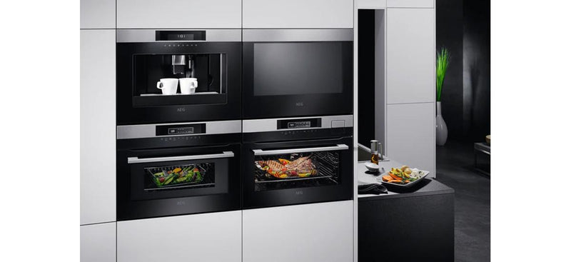 AEG 43L Compact 60cm Convection Built-in Oven with Microwave Grill - KMK76100M - Last unit @ Bagatelle Concept