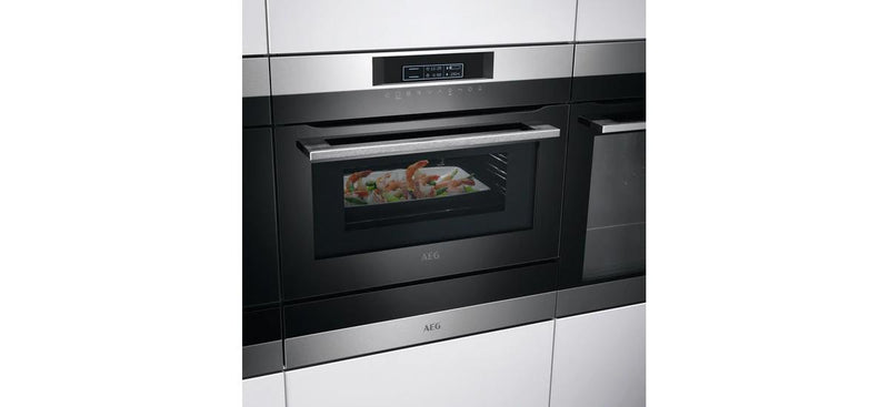 AEG 43L Compact 60cm Convection Built-in Oven with Microwave Grill - KMK76100M - Last unit @ Bagatelle Concept