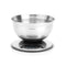 BRABANTIA Digital Kitchen Scales, Round Matt Steel - 480560