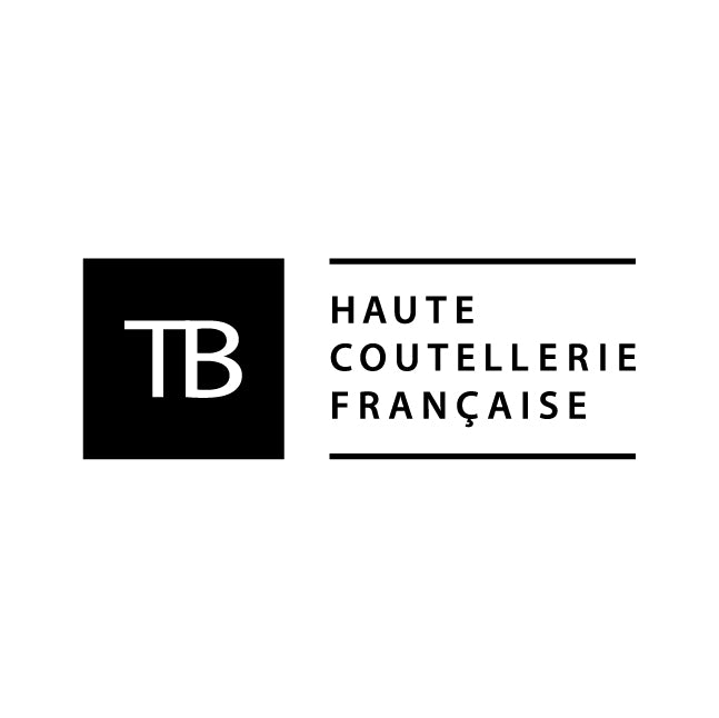 TB Haute Coutellerie Francaise Steak Knife Cote de Boeuf Laguiole Evolution Bois Noir Stainless Steel Slicing Knife - 10300022 - RL EXCLUSIVE