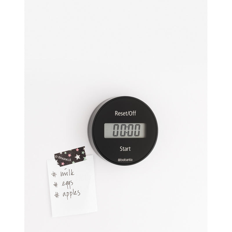BRABANTIA Tasty+, Magnetic Kitchen Timer, Dark Grey - 121968 - Sept Promo till 30 Sept
