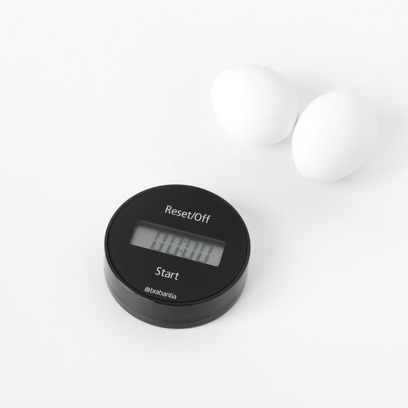 BRABANTIA Tasty+, Magnetic Kitchen Timer, Dark Grey - 121968 - Sept Promo till 30 Sept