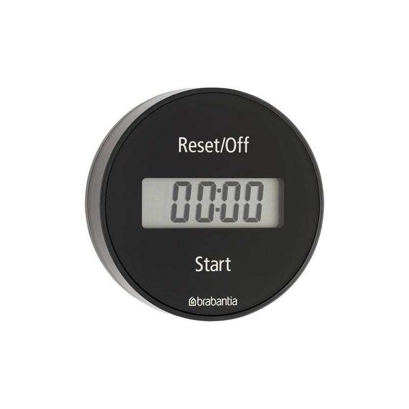 BRABANTIA Tasty+, Magnetic Kitchen Timer, Dark Grey - 121968 - Sept Promo till 30 Sept