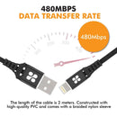 PROMATE NERVELINK-I2 USB-A to lightning, 2mt MFi Certified - Sept Promo till 30 Sept