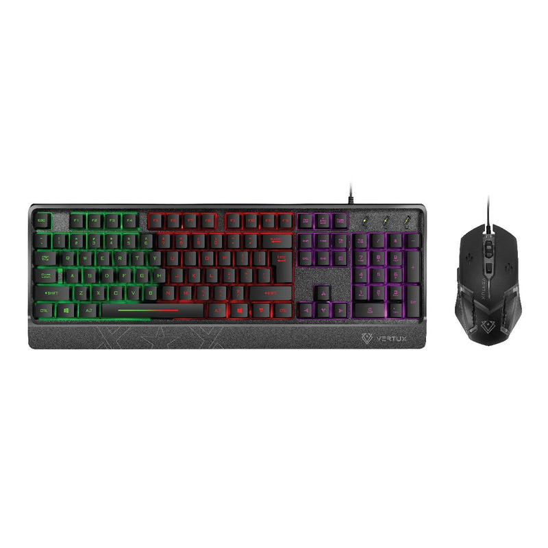 VERTUX Orion Ergonomic Wired Gaming Keyboard & Mouse - ORION.EN