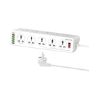 PROMATE 10AC Socket Space Efficient Power Strip with USB Ports 3M - POWERMATRIX-3M