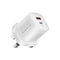 PROMATE 33W Power Delivery GaNFast™ Charging Adapter - POWERPORT-33.UK-WT