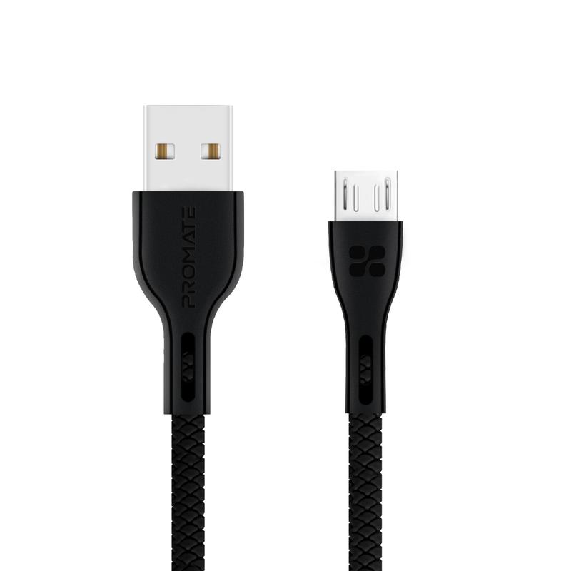 PROMATE USB-A to Micro-USB, 1.2mt Premium - POWERBEAM-M - Sept Promo till 30 Sept