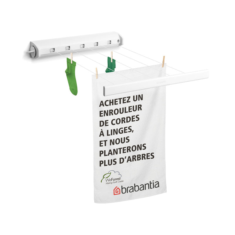 BRABANTIA 22m Pull Out Clothes Line White 385728