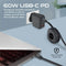 PROMATE 3-in-1 Retractable Magnetic Charging Cable - QUIVER.BLACK - Sept Promo till 30 Sept