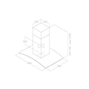 ELICA REEF 90cm Island Hood with Glass - REEF-IX/A/90X60 - INCOMING END OF NOV 2023 - PRE-ORDER NOW!