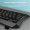 VERTUX Ergonomic Backlit Wired Gaming Keyboard - RADIANCE.BK/EN - Sept Promo till 30 Sept