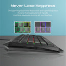 VERTUX Ergonomic Backlit Wired Gaming Keyboard - RADIANCE.BK/EN