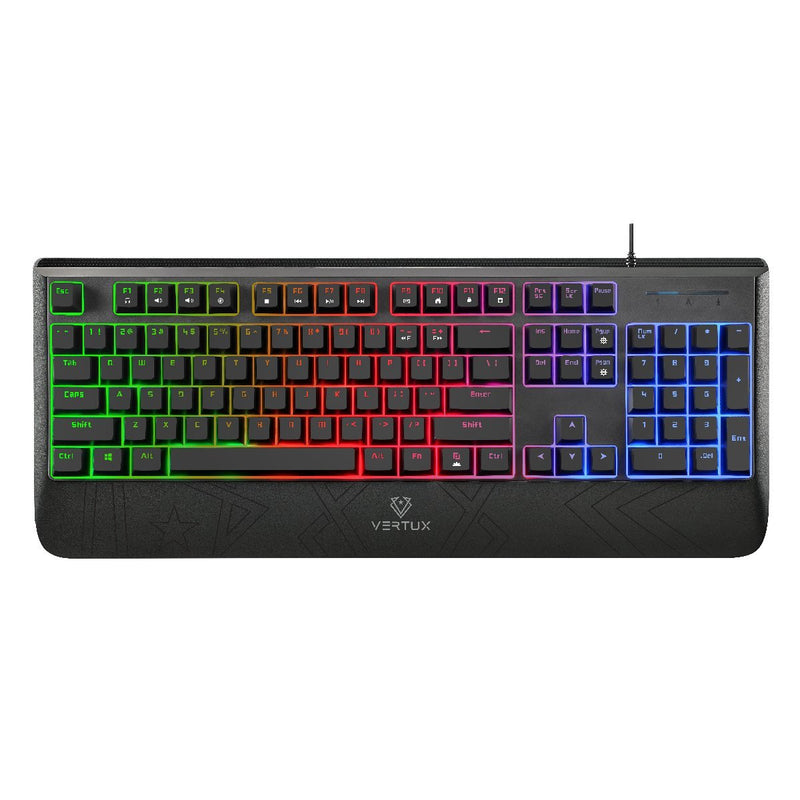 VERTUX Rapid Response Wired Semi-Mechanical Gaming Keyboard - RAIDKEY.EN