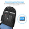 PROMATE Heavy Duty All-Terrain Traveler Trolley Laptop Backpack 18 Inch with Adjustable Handle - ROVER-TR.BLACK