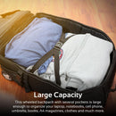 PROMATE Heavy Duty All-Terrain Traveler Trolley Laptop Backpack 18 Inch with Adjustable Handle - ROVER-TR.BLACK