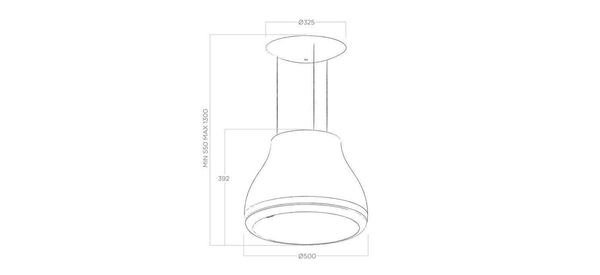 ELICA SHINING Copper Island Hood SHININGCOPPF/50 Last on Display