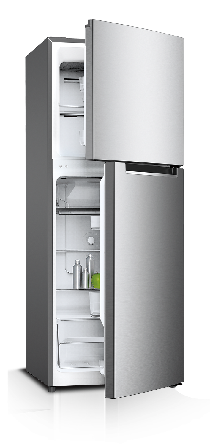 SHARP 260L/197L A+ Top Mount Refrigerator 2 Door Inox No Frost - SJ-HM260-SS2