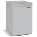 SHARP 100L/90L F Single Door Minibar Refrigerator Silver -SJ-K135XJ-SL2