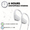 PROMATE Spirit Wireless Headphones, Premium Sweatproof Bluetooth v4.1 Sport Behind-Ear Running with HD Sound Quality, Noise Cancelling and Built-in Mic, White - SPIRIT.WHITE