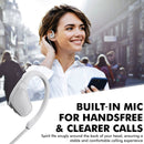 PROMATE Spirit Wireless Headphones, Premium Sweatproof Bluetooth v4.1 Sport Behind-Ear Running with HD Sound Quality, Noise Cancelling and Built-in Mic, White - SPIRIT.WHITE