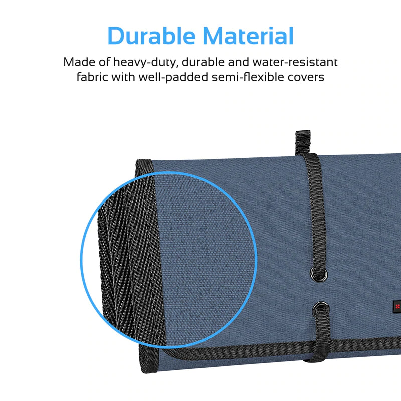 PROMATE Multi-Purpose Travel Electronic Accessory Organizer Pouch - TRAVELPACK-L
