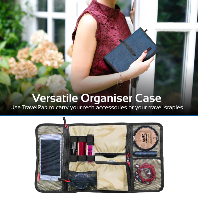PROMATE Multi-Purpose Travel Electronic Accessory Organizer Pouch - TRAVELPACK-L