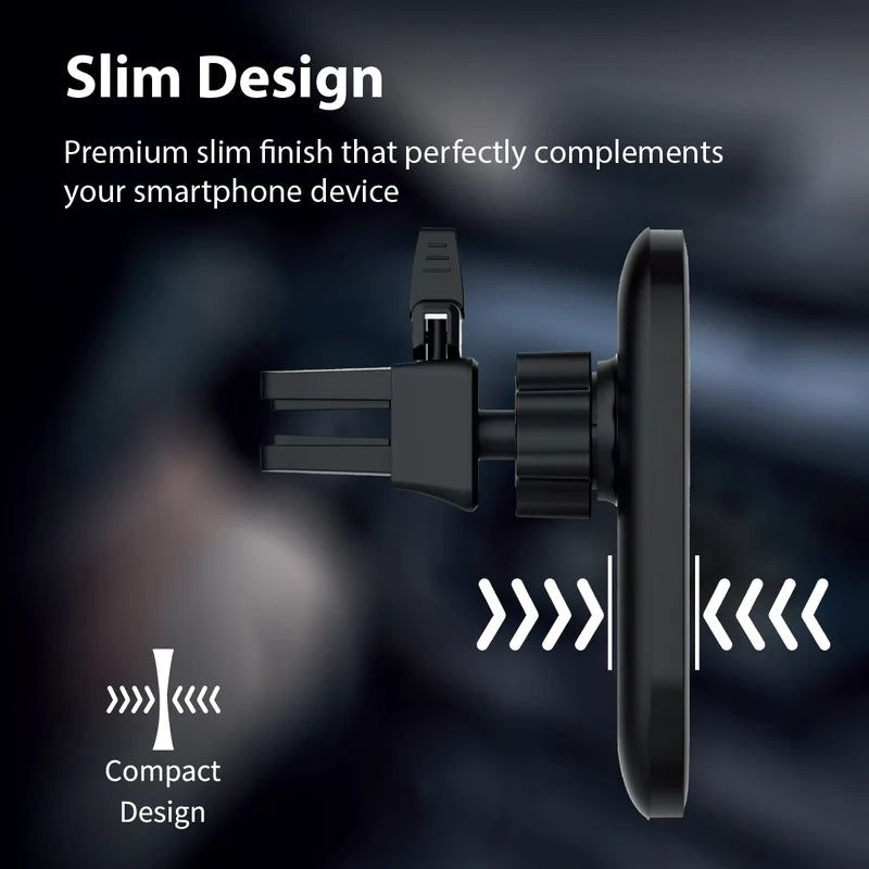 PROMATE 15W Magnetic Wireless Charging Car Mount - VENTMAG-15W - SPECIAL RAMADAN KAREEM OFFER Till 1O April 2024