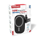 PROMATE 15W Magnetic Wireless Charging Car Mount - VENTMAG-15W