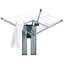 BRABANTIA 24m WallFix Dryer + Protection/Storage Box Metallic Grey - 475924