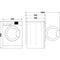 INDESIT 9KG/ 6KG Free Standing Front Loading Washer Dryer - XWDE961480X