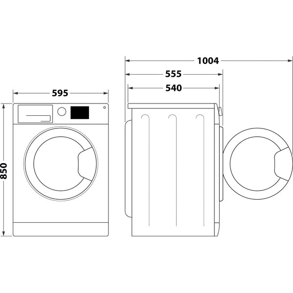 INDESIT 9KG/ 6KG Free Standing Front Loading Washer Dryer - XWDE961480X