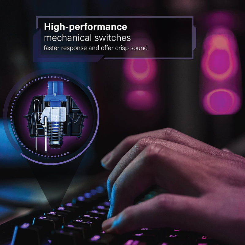 VERTUX High Performance Gaming Mechanical Keyboard  - COMANDO.E/A - Sept Promo till 30 Sept