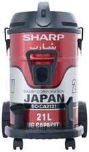 SHARP Barrel Canister Dry Red Vacuum Cleaner 2100W - EC-CA2121-Z