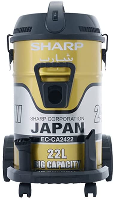 SHARP Barrel Canister Dry Gold Vacuum Cleaner 2400W - EC-CA2422-Z